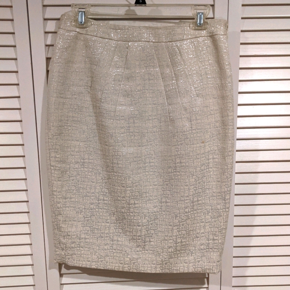 Club Monaco Metallic Pencil Skirt